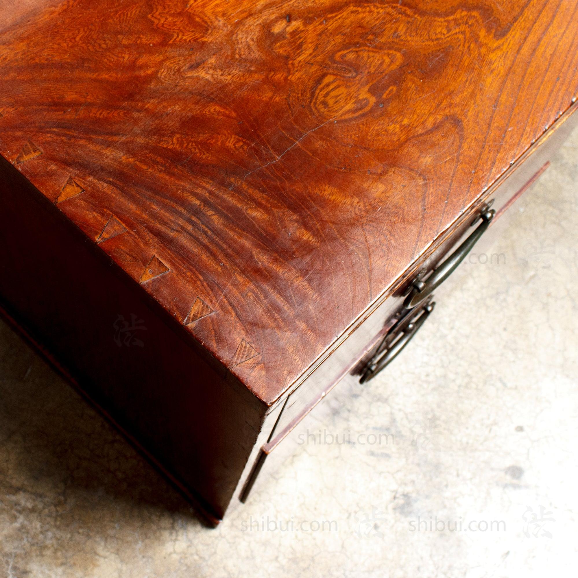 Keyaki Wood Desk  - Early 20th Century Writing Table