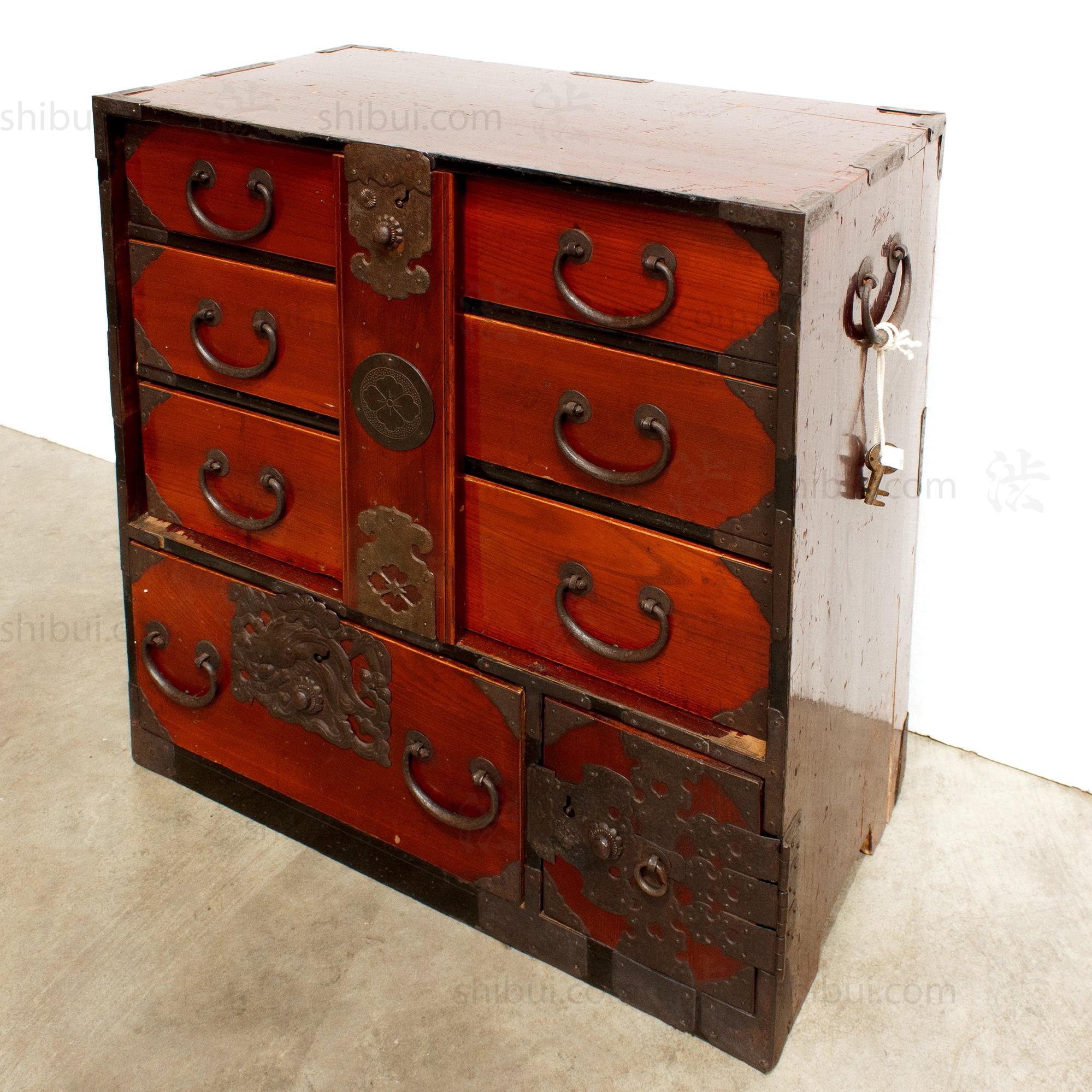Shonai Ko Dansu | Small Japanese Antique Tansu Chest