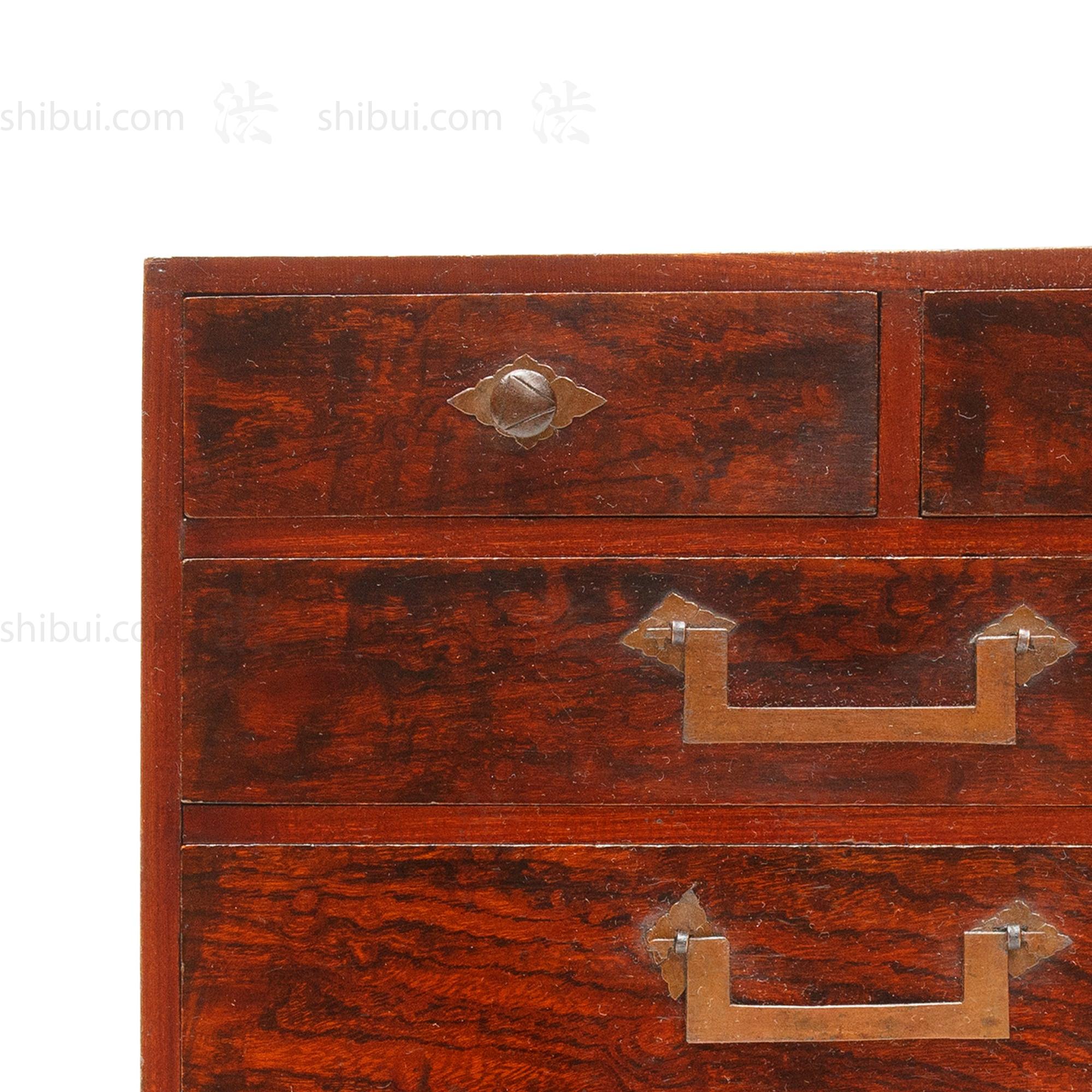 Sakata Hari Bako Japanese Antique Sewing Box