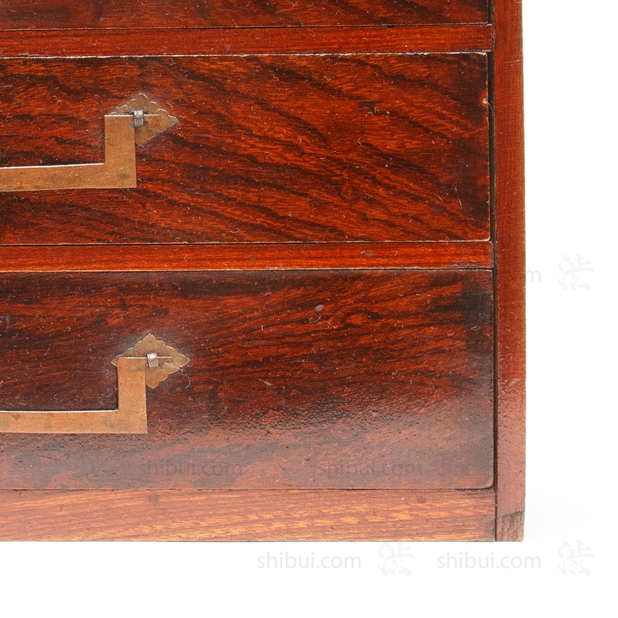 Sakata Hari Bako Japanese Antique Sewing Box