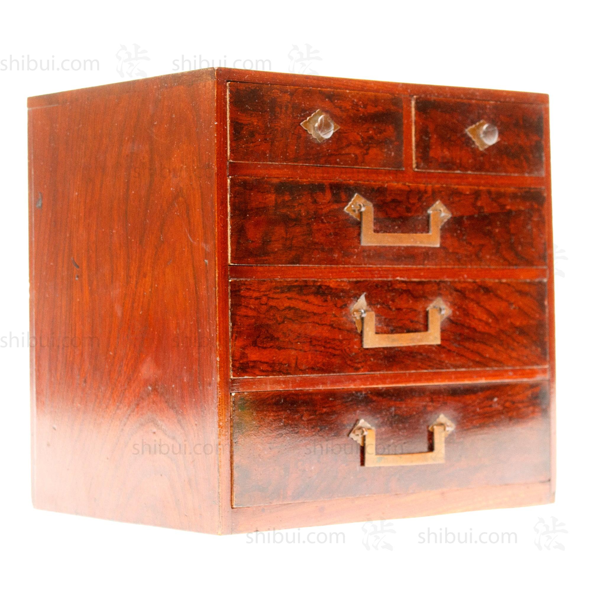 Sakata Hari Bako Japanese Antique Sewing Box