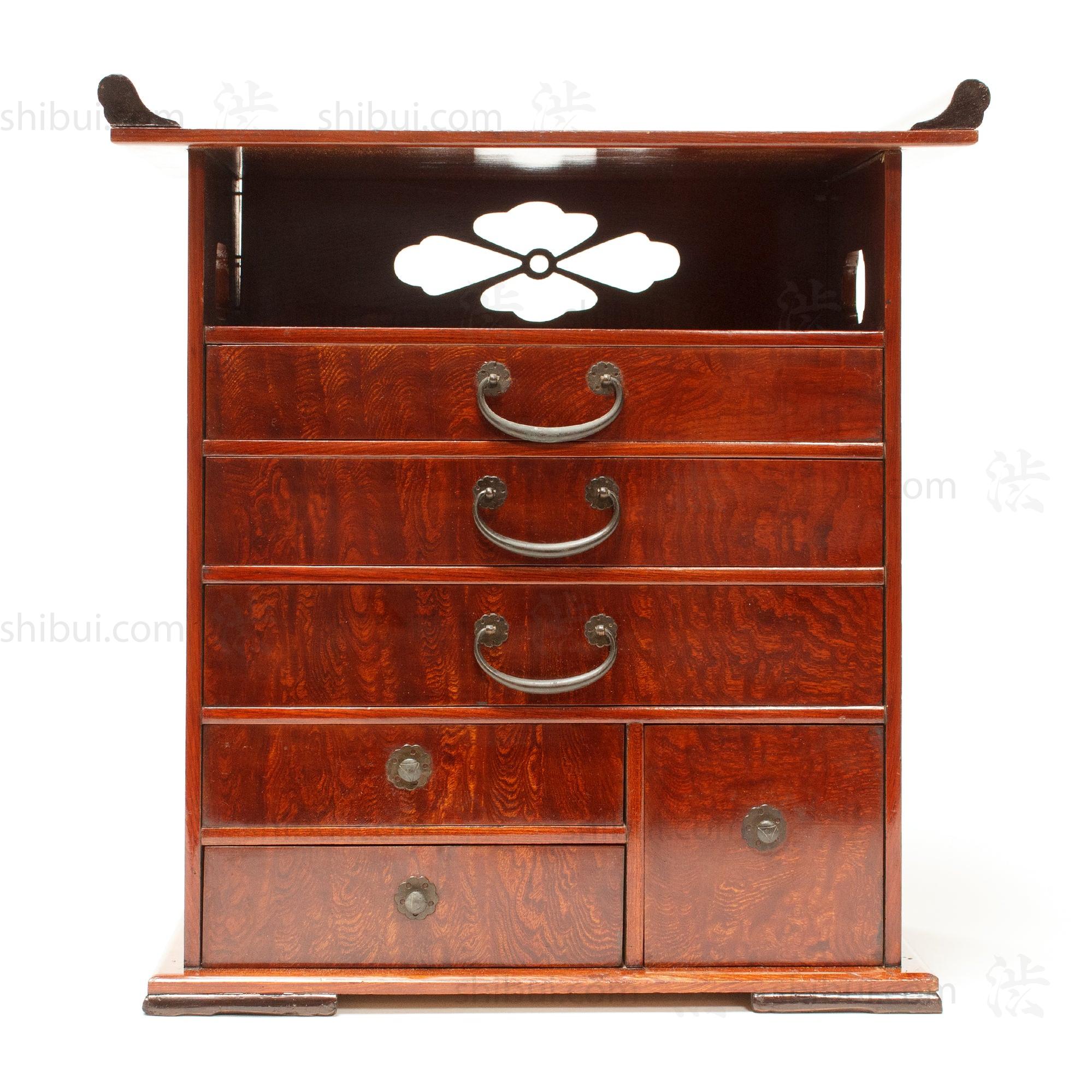 Sakata Dressing Chest | Small Meiji Period 6 Drawer Chest