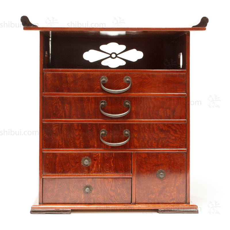 Sakata Dressing Chest | Small Meiji Period 6 Drawer Chest