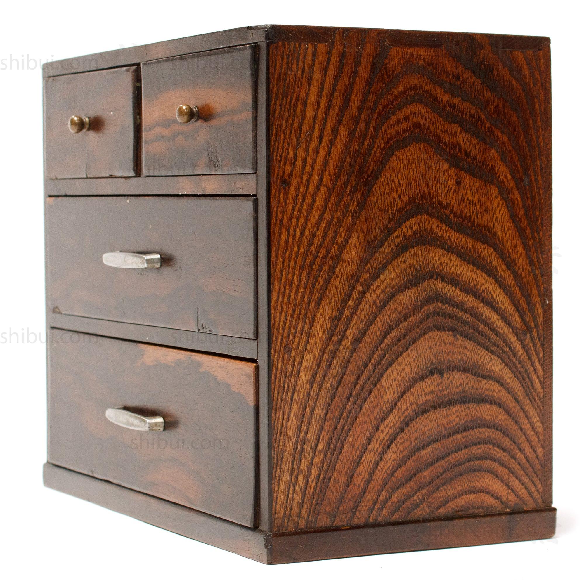 Sakata Hari Bako Japanese Antique Sewing Box