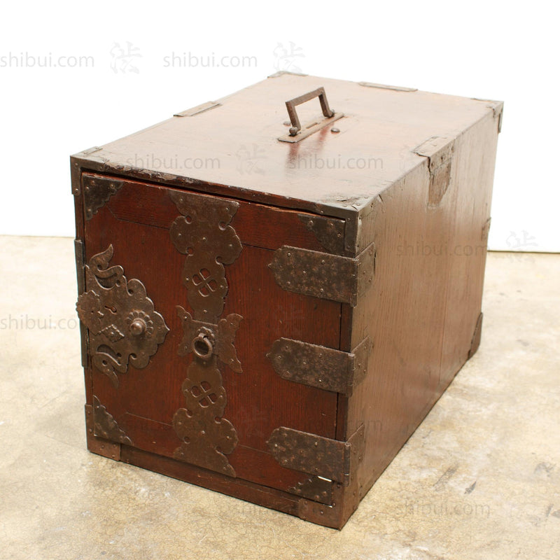 Antique Suzuri-bako Funa Dansu Sea Chest