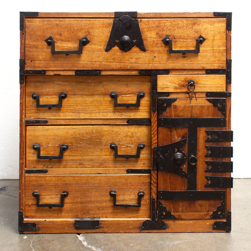 Kiri Ko Dansu | Small Japanese Antique Tansu Personal Chest