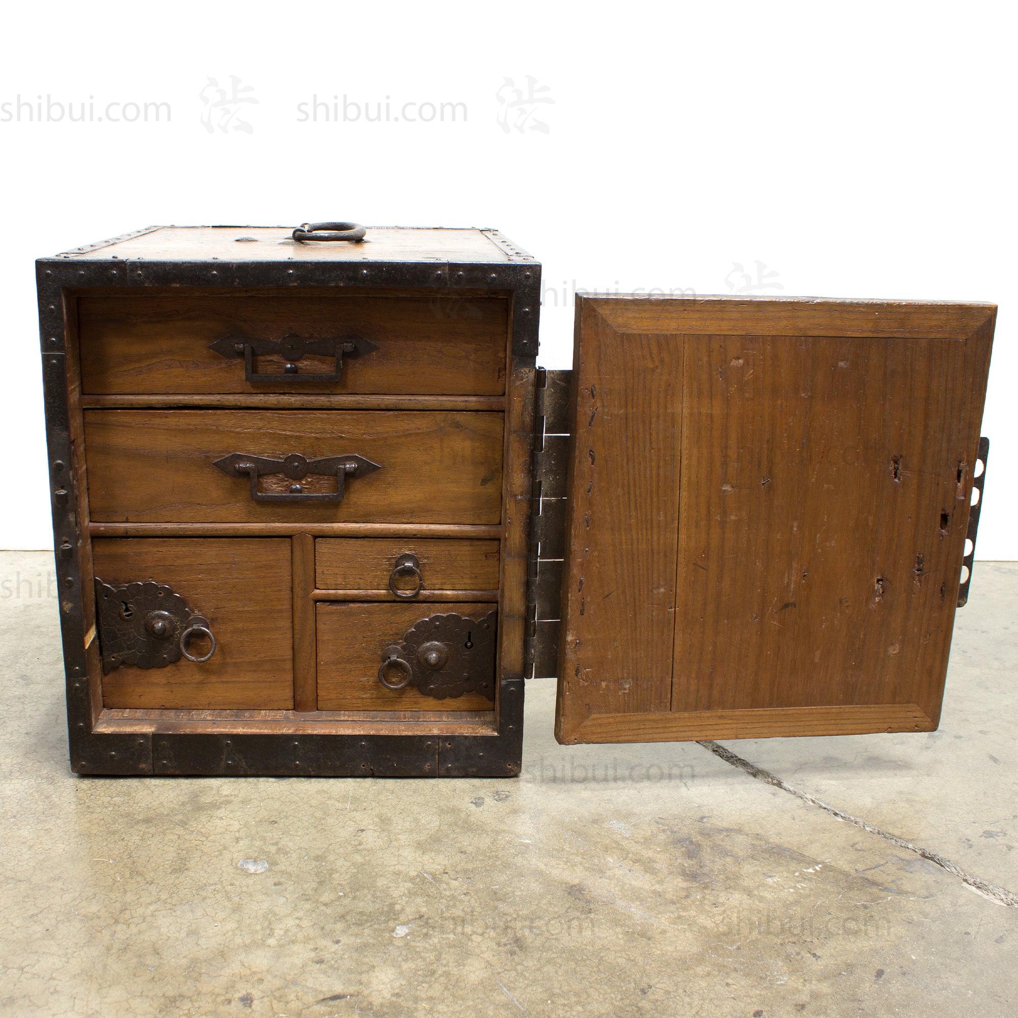 Sado Island Suzuribako Funa Dansu  | Antique Japanese Sea Chest