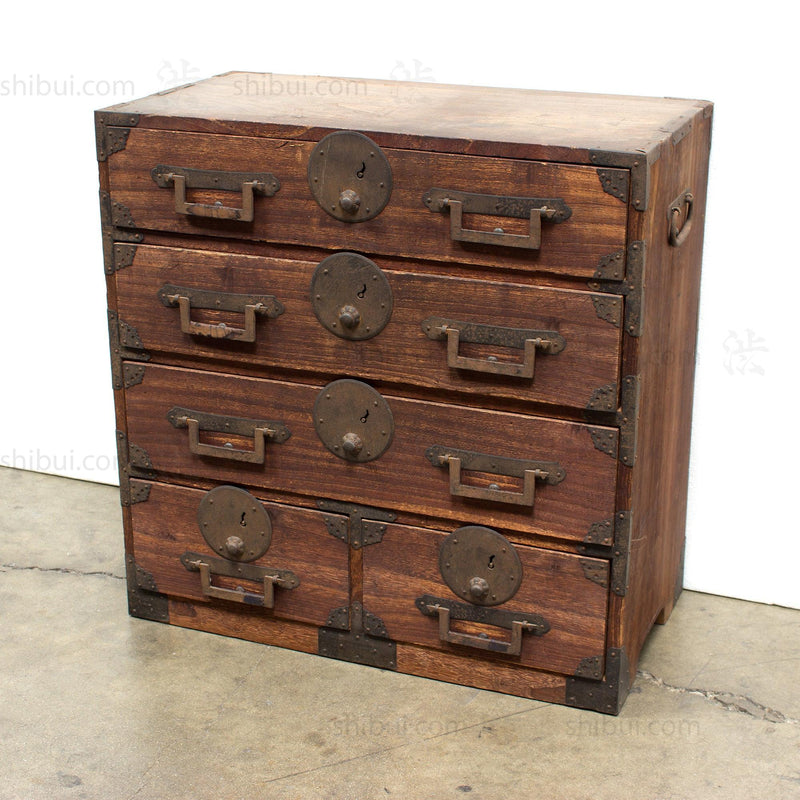 Kiri Ko Dansu | Small Japanese Antique Tansu Personal Chest