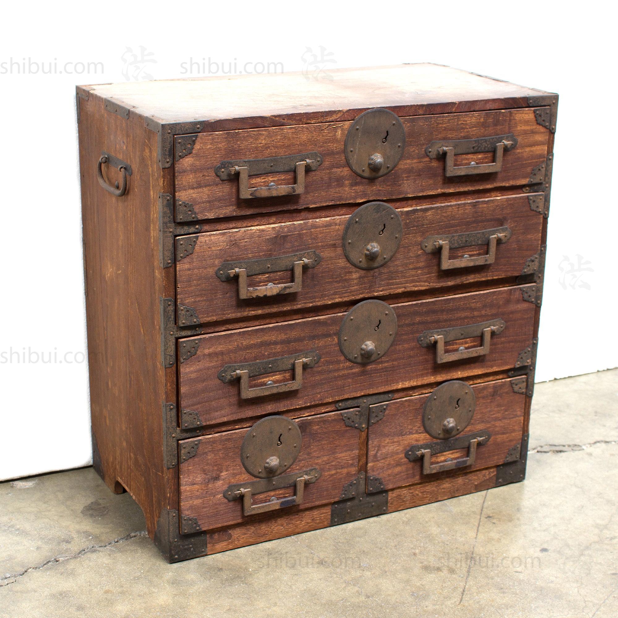 Kiri Ko Dansu | Small Japanese Antique Tansu Personal Chest