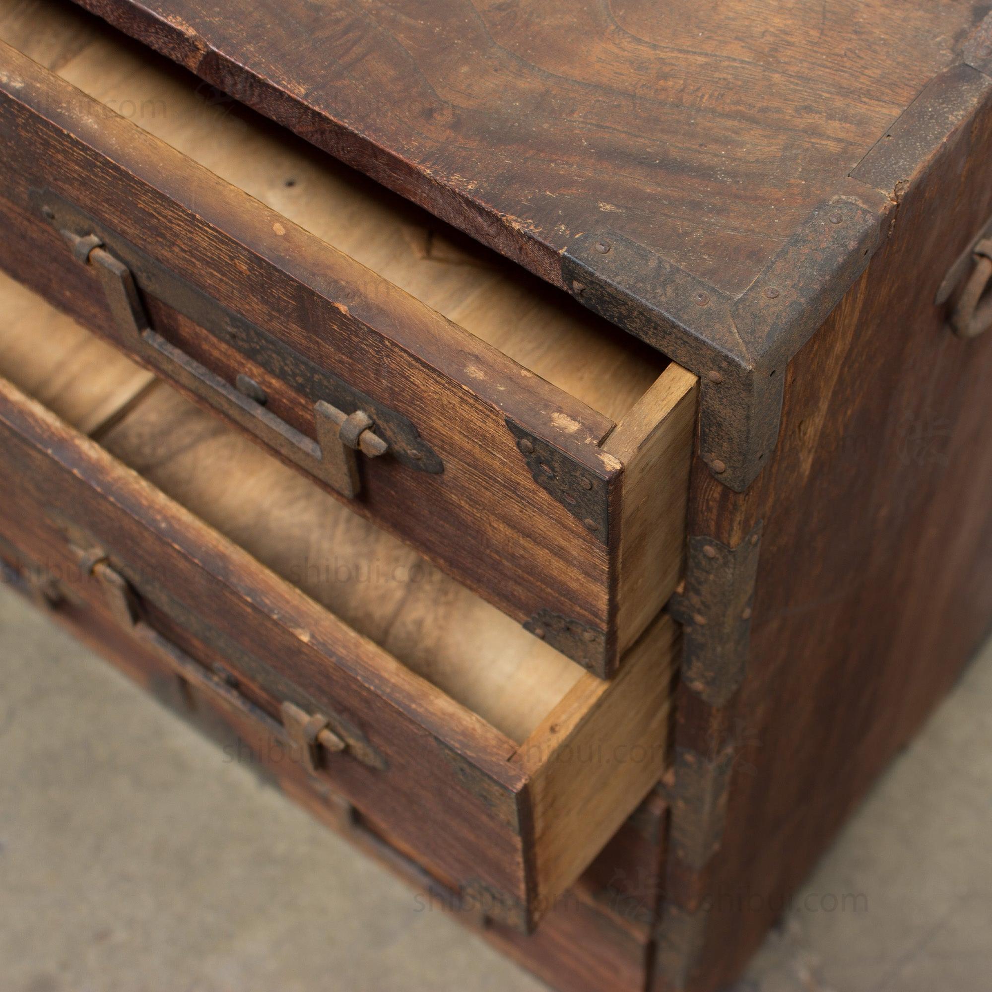 Kiri Ko Dansu | Small Japanese Antique Tansu Personal Chest