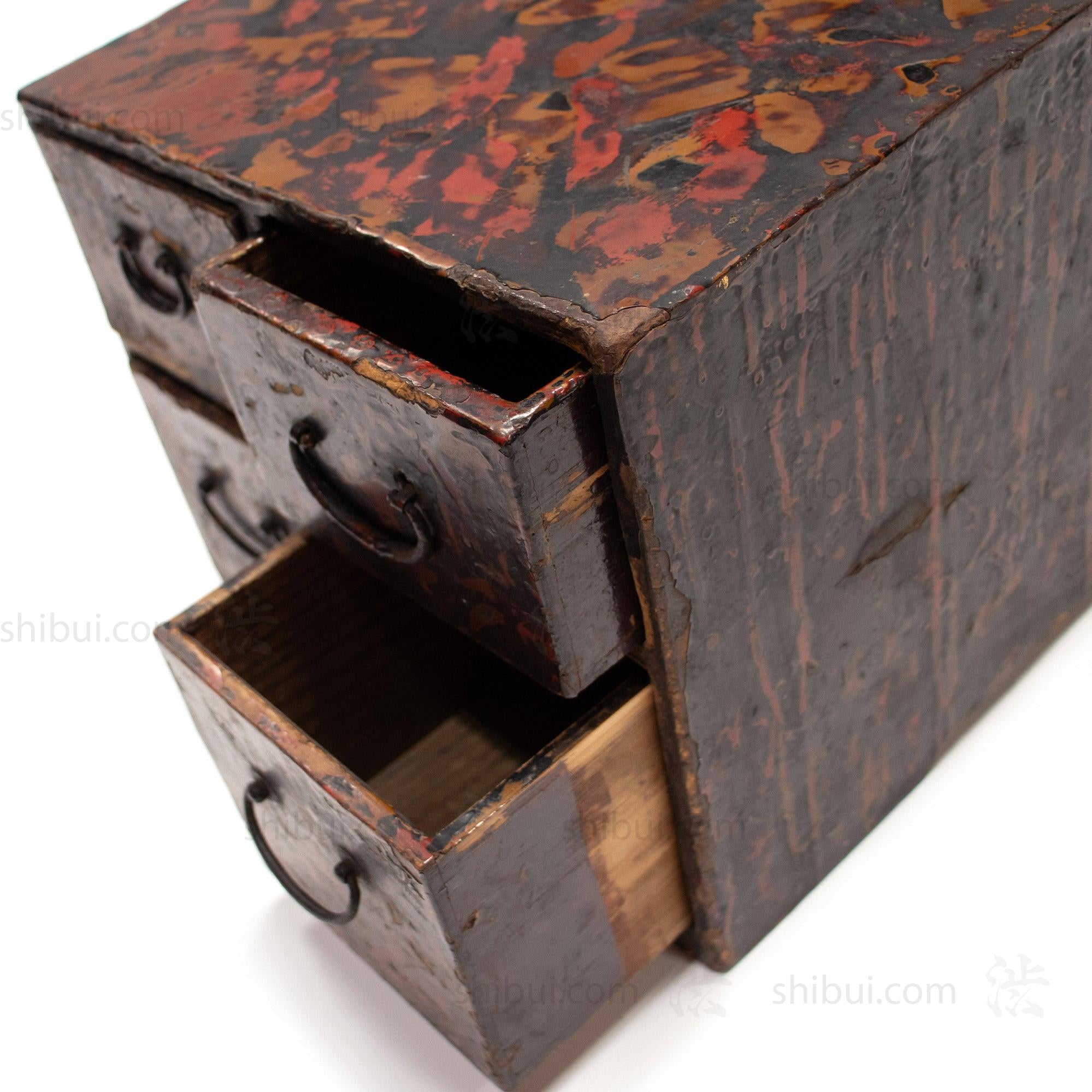 Japanese Lacquer Craftsman's Work Box
