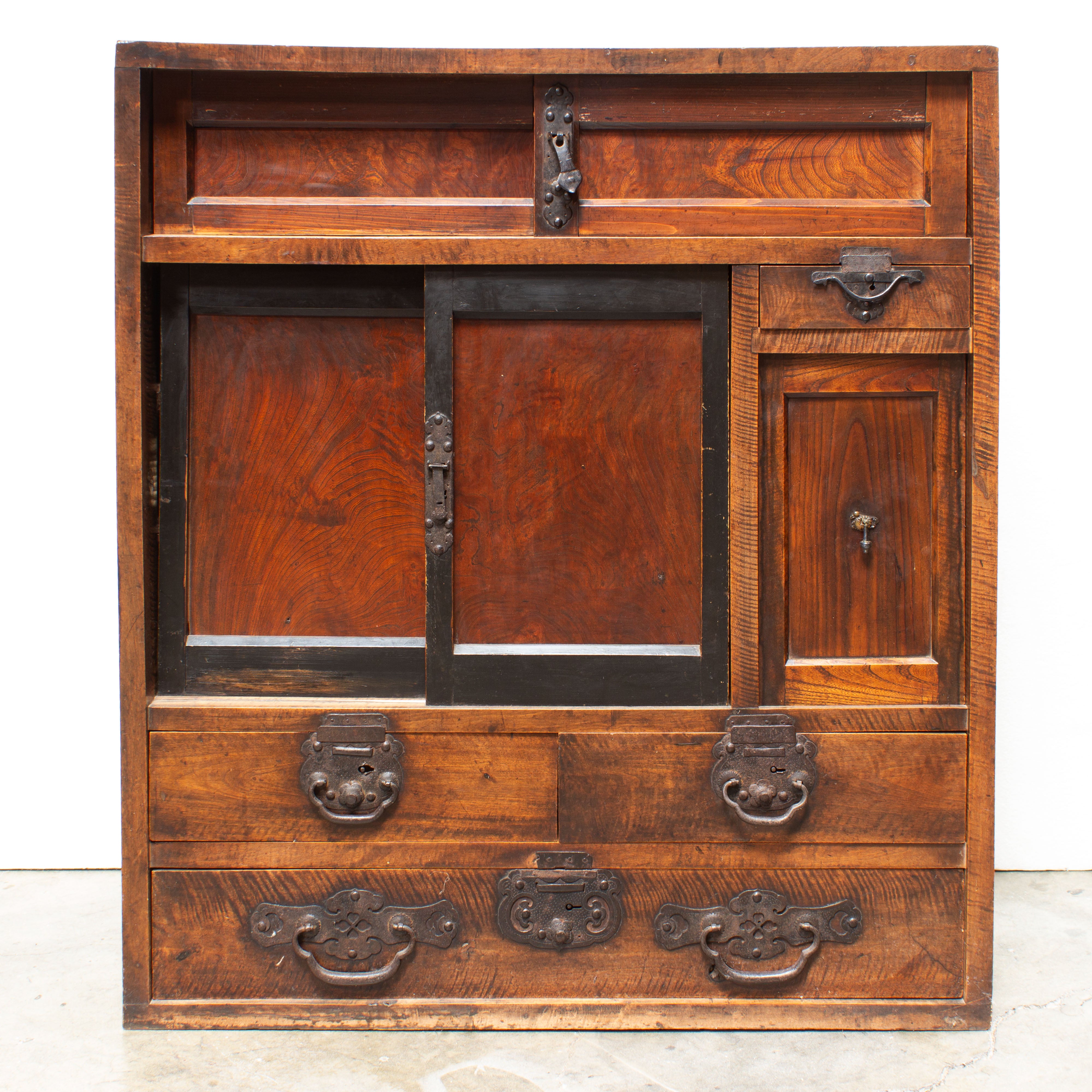 Matsumoto Choba Dansu | Japanese Antique Tansu Merchants Ledger Chest