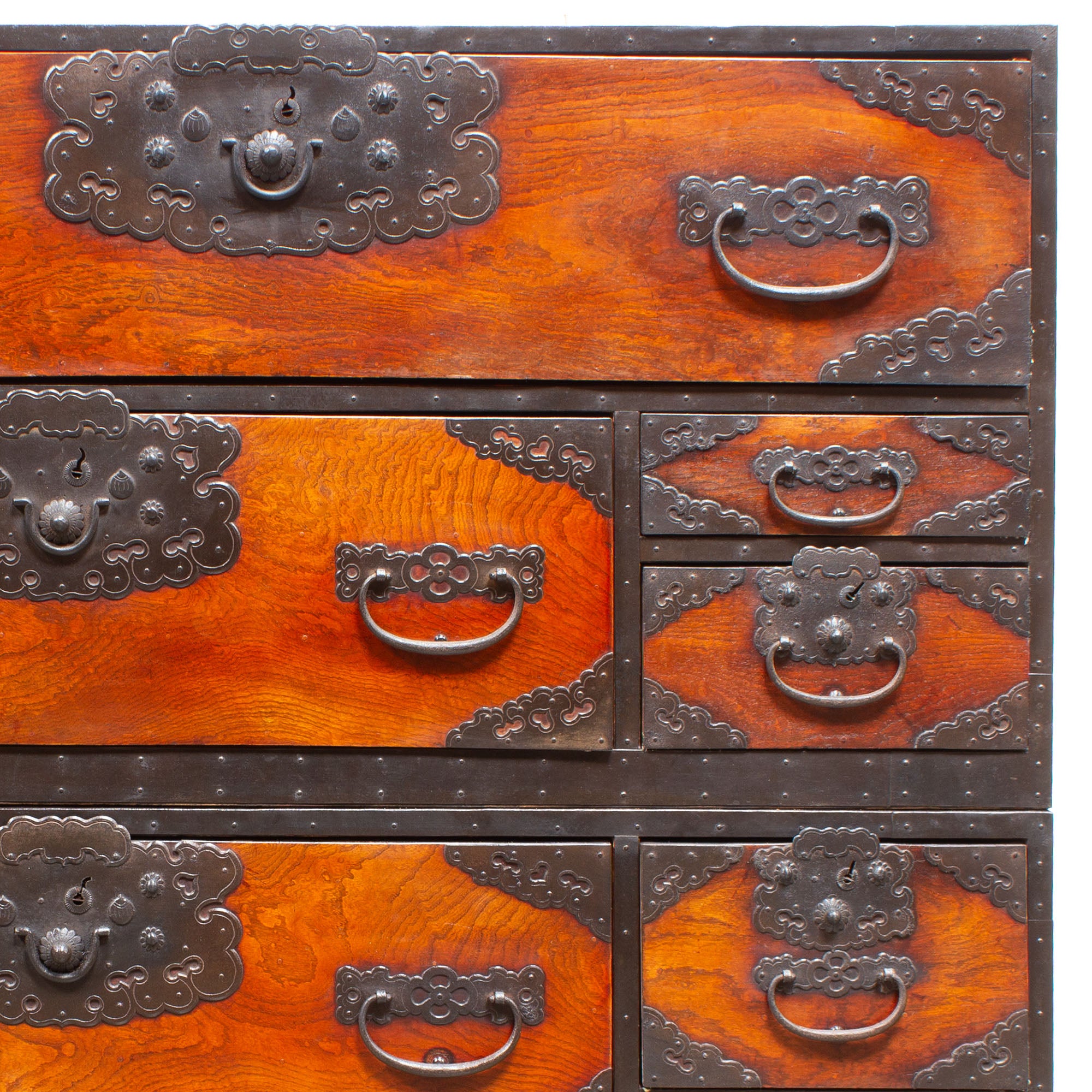 Rare Two Section Clothing Chest from Ogi, Sado Island- Japanese Antique Furniture