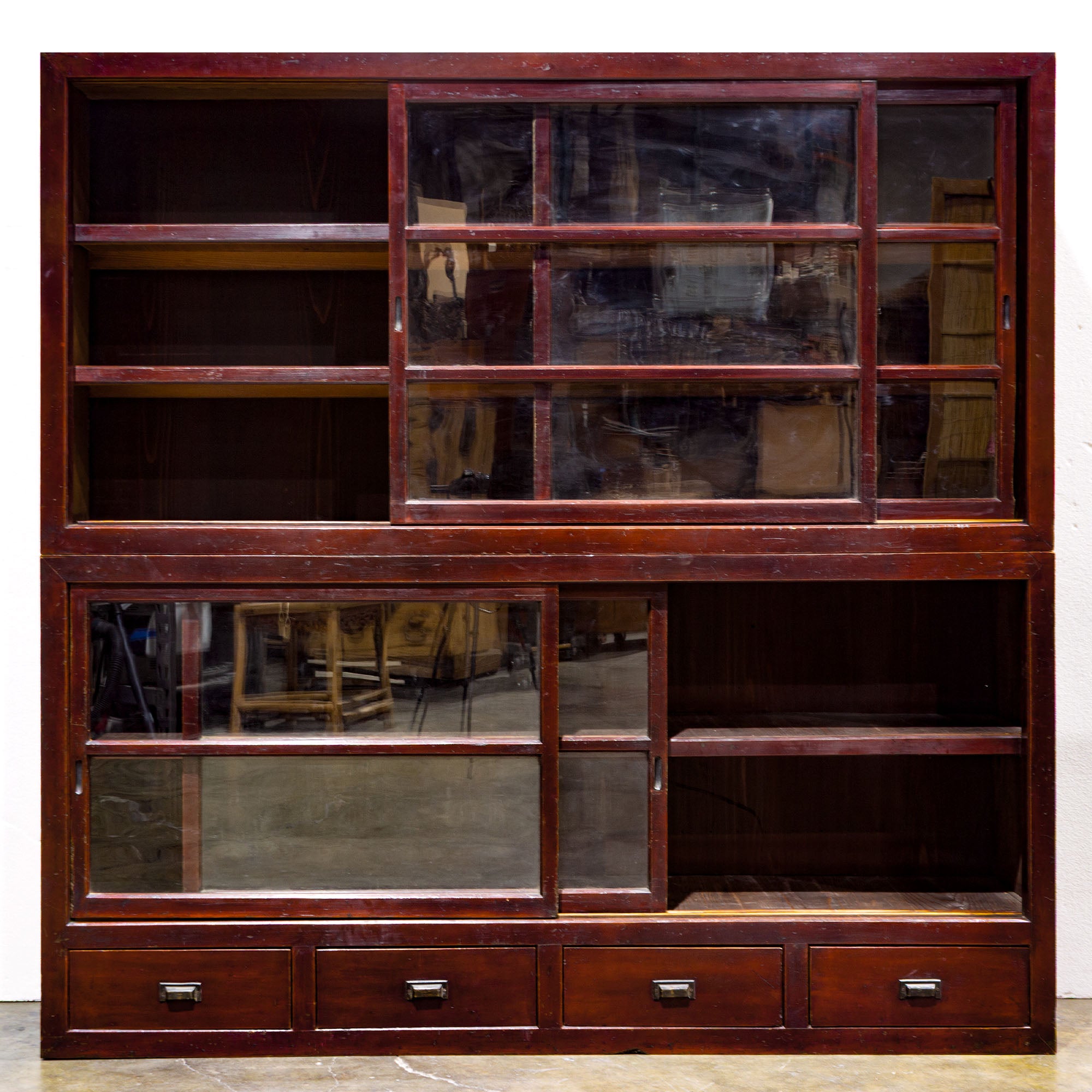 Kazari Dansu | Japanese Glass Door Display Chest