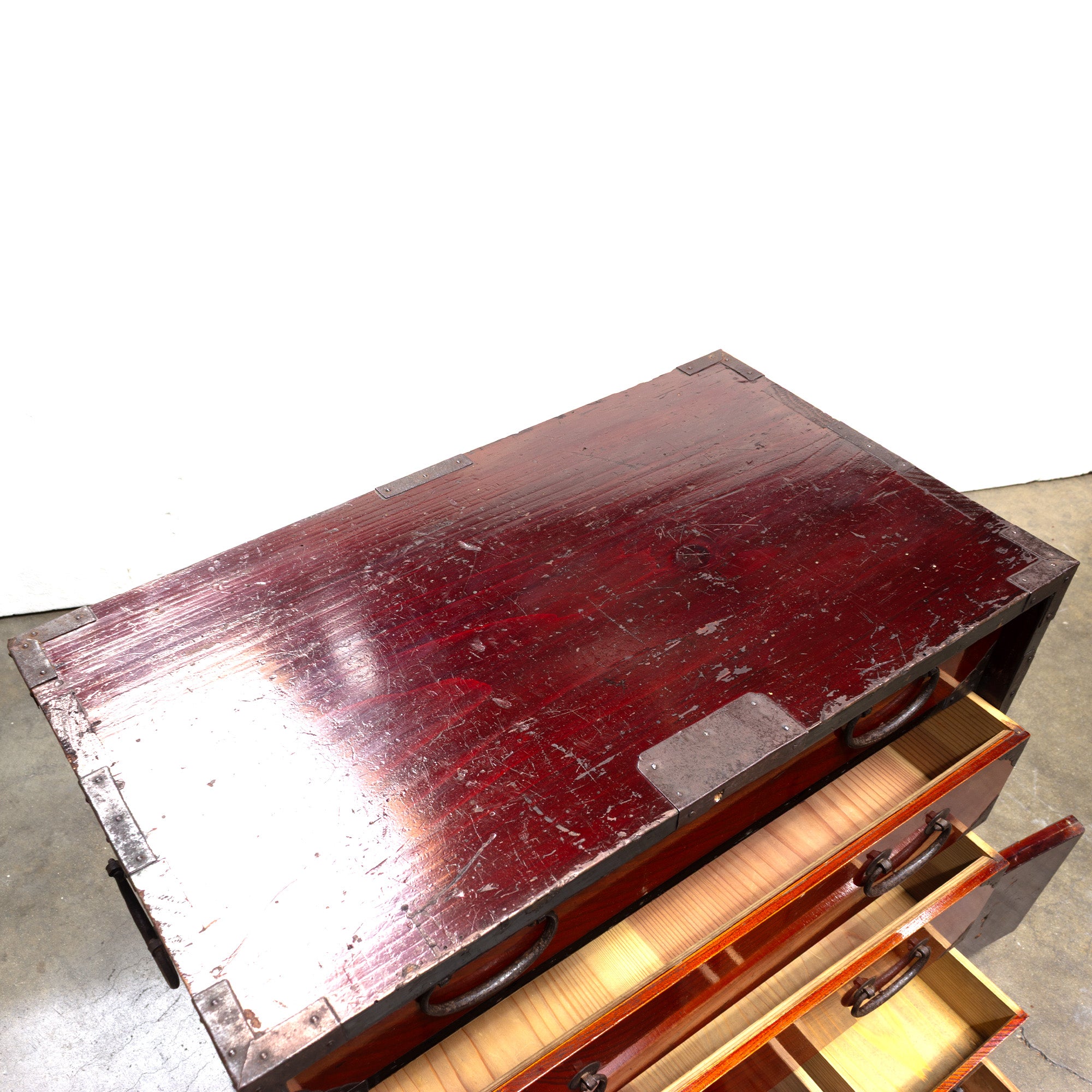 Antique Keyaki Bo-Dansu | Personal Chest From Sakata Japan