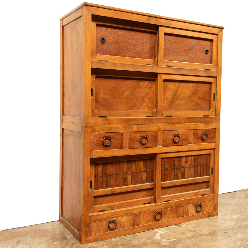 Mizuya Kitchen Tansu from Kansai | Japanese Antique Cabinet