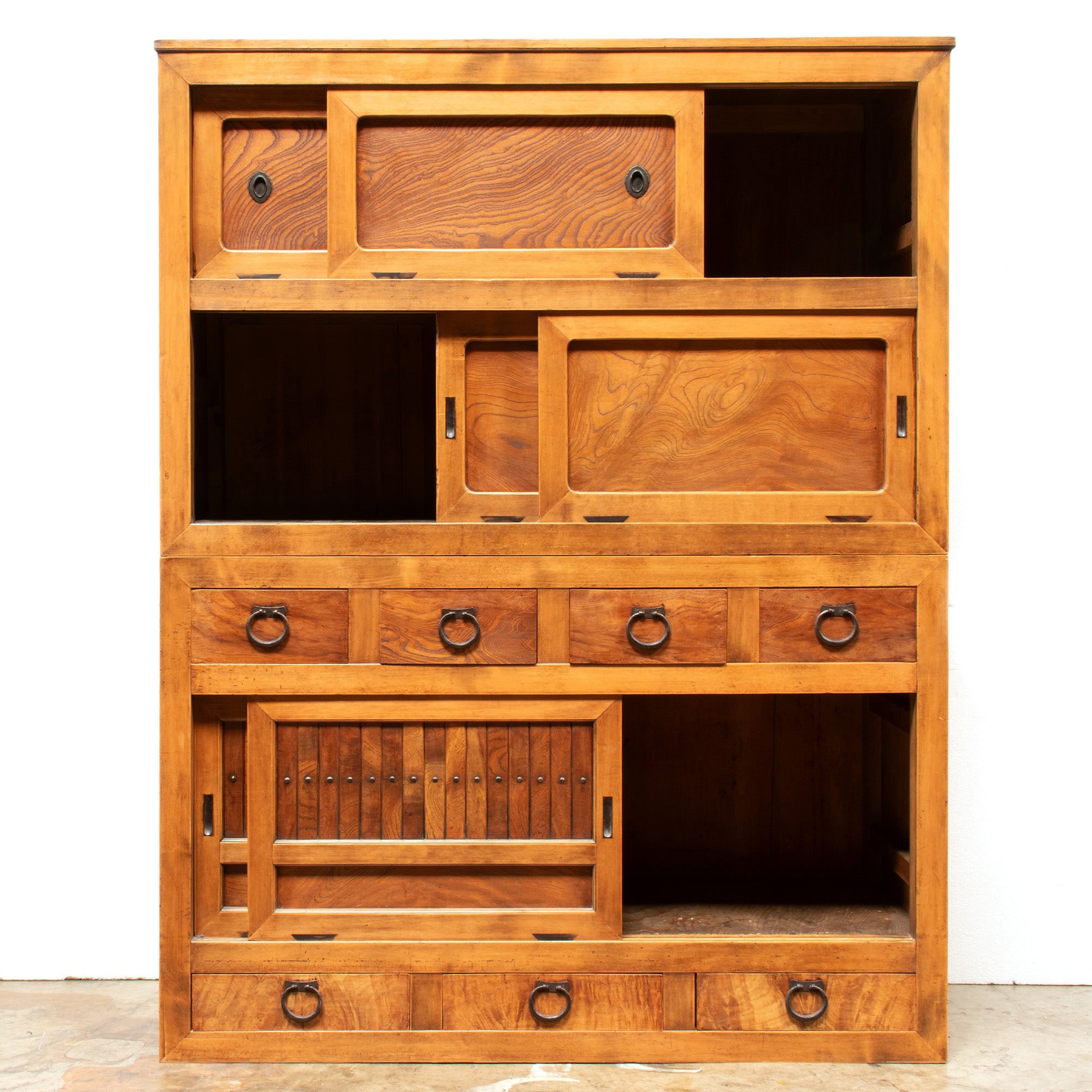 Mizuya Kitchen Tansu from Kansai | Japanese Antique Cabinet