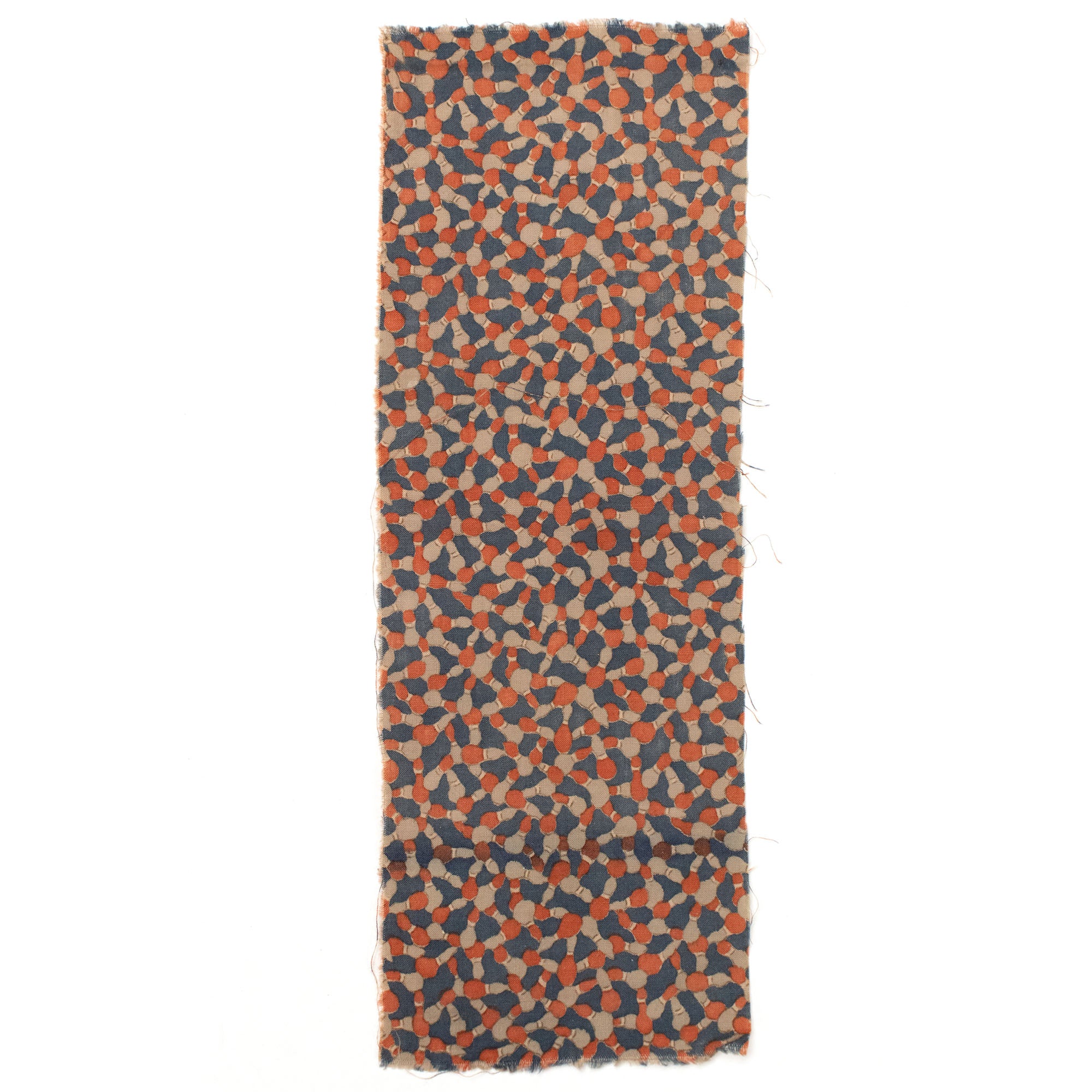 Katazome Gourd Textile Fragment | Japanese Cotton