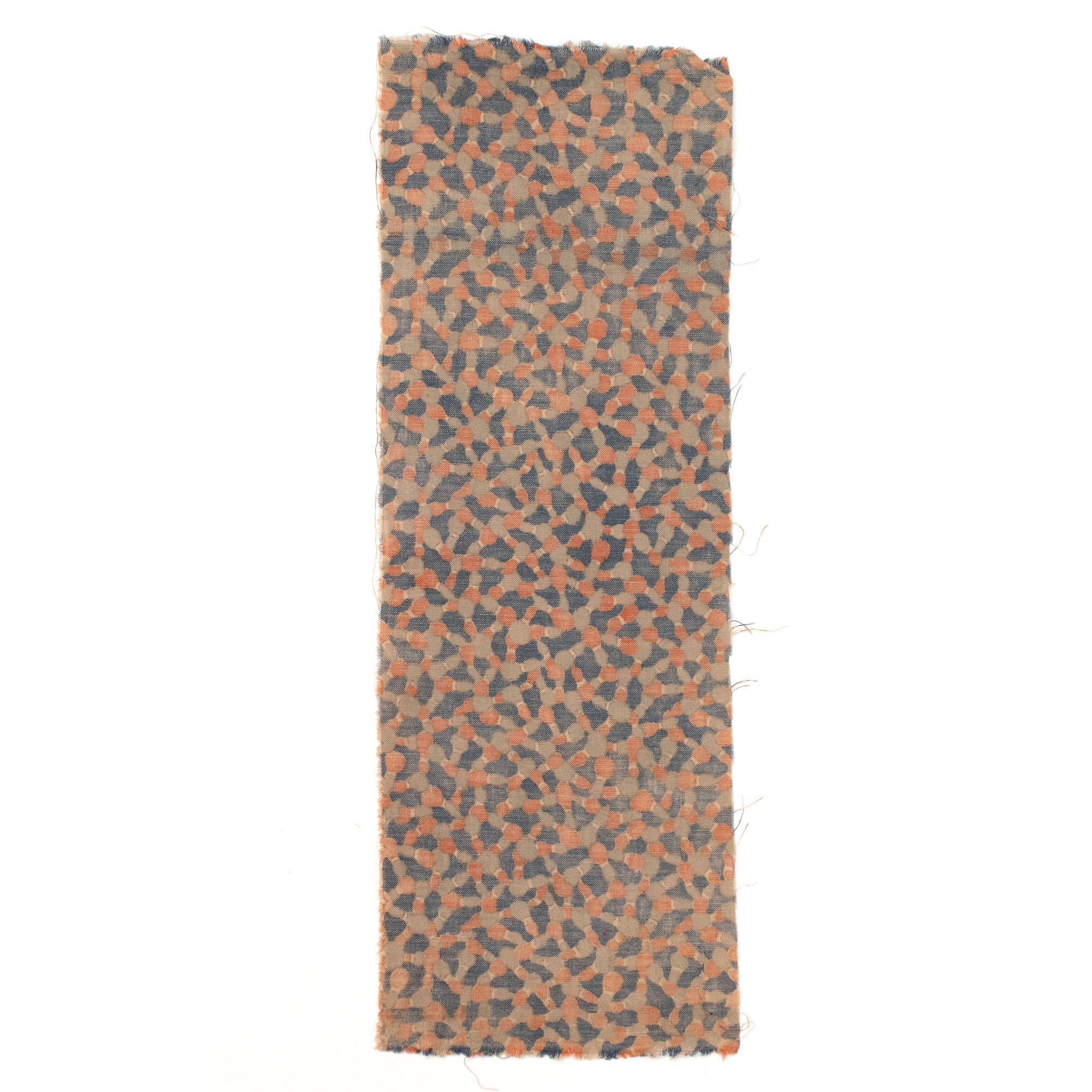 Katazome Gourd Textile Fragment | Japanese Cotton