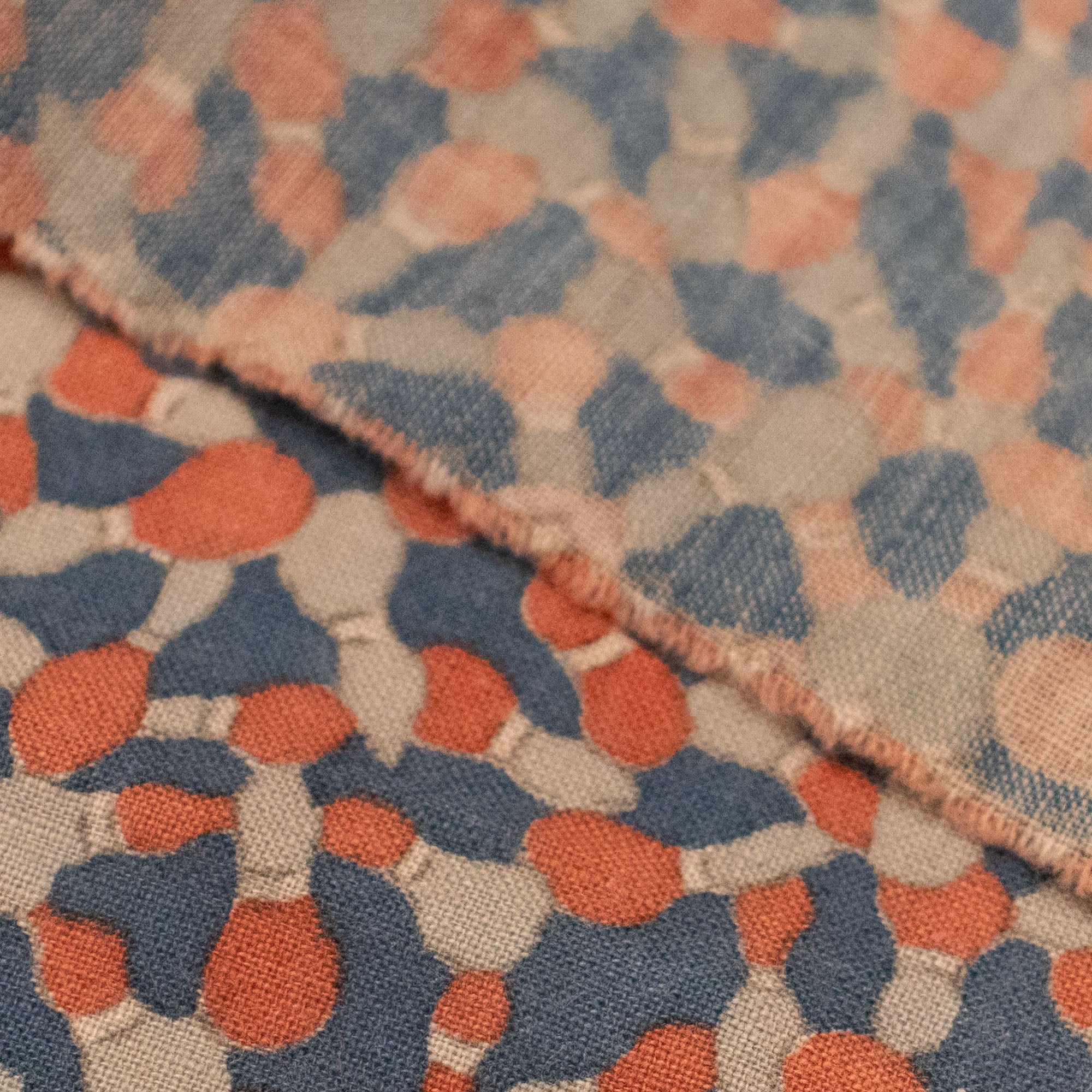 Katazome Gourd Textile Fragment | Japanese Cotton