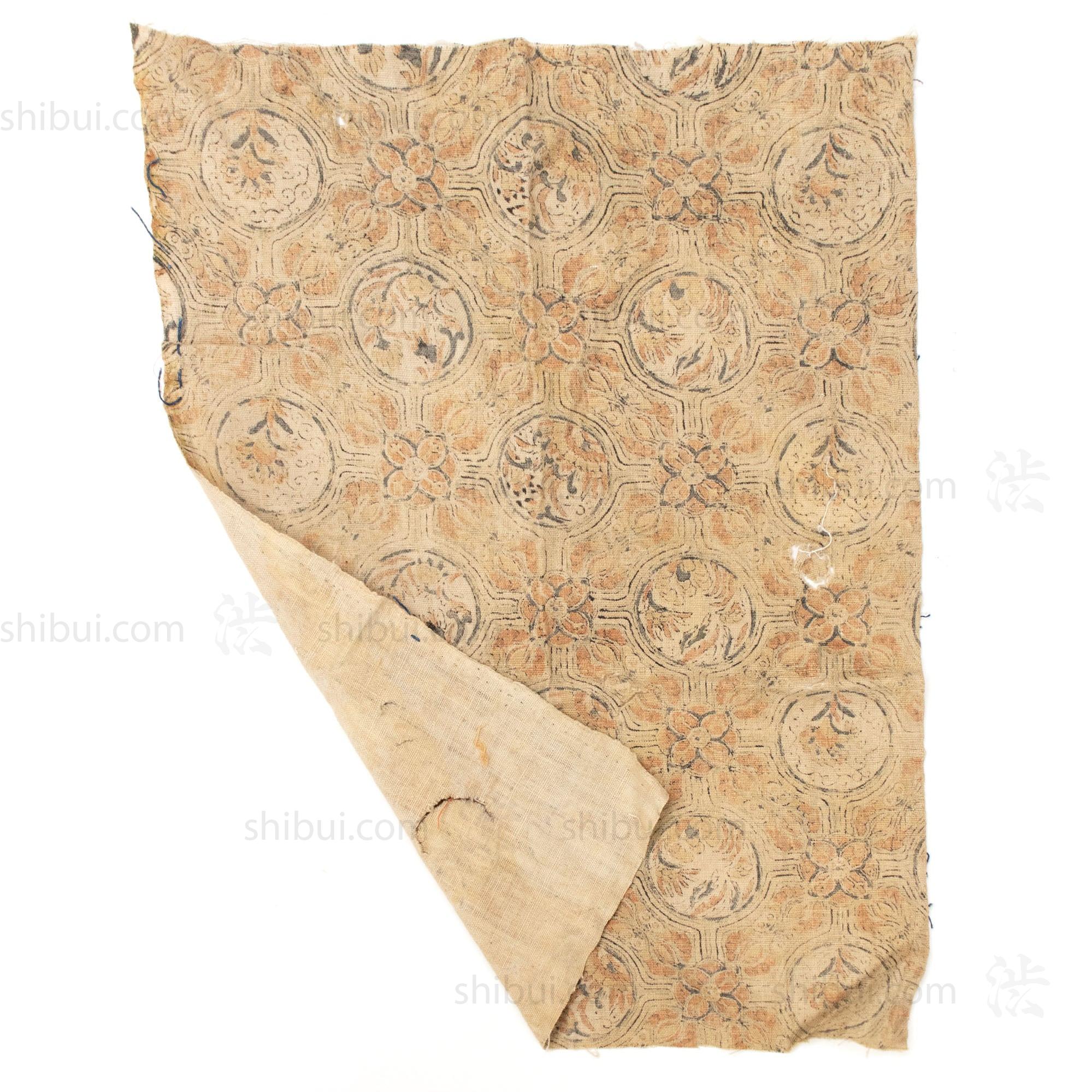 Sarasa Katazome Textile Fragment | Japanese Stencil Dyed | Edo
