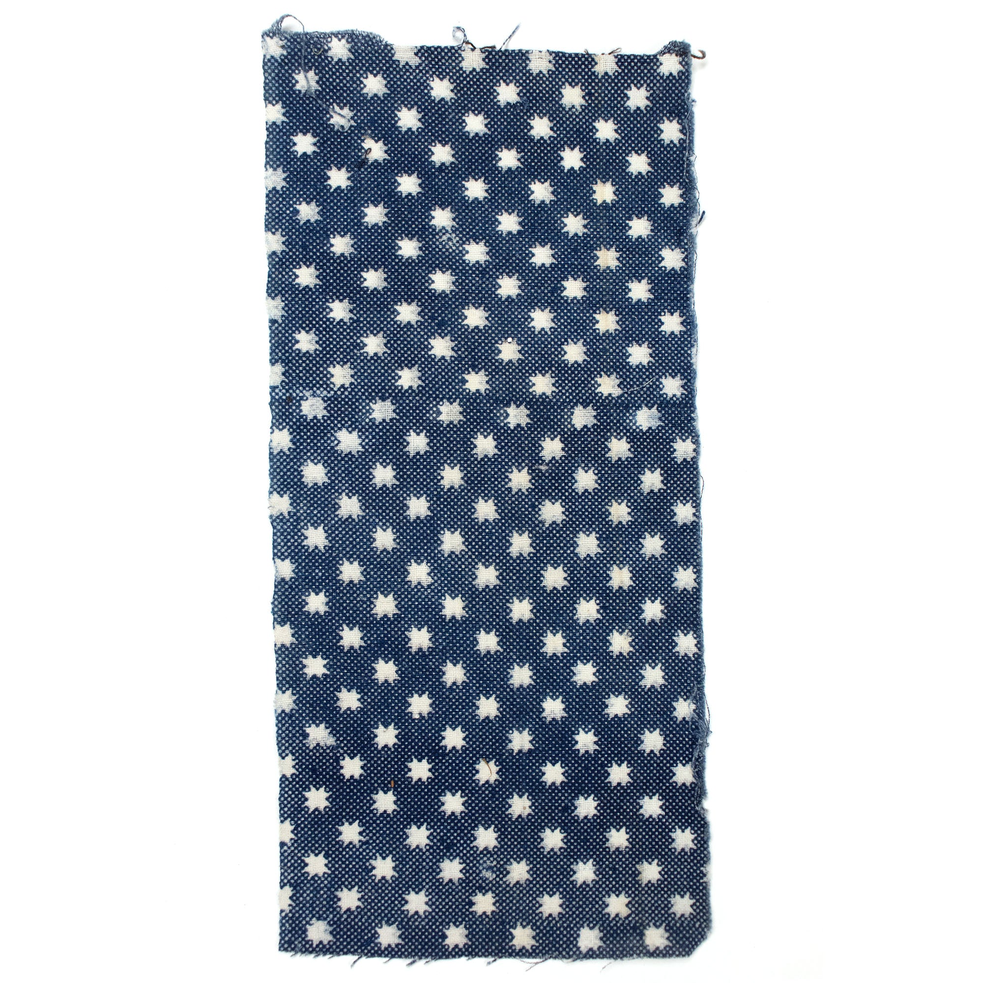 Katazome Star Textile Fragment | Japanese Indigo
