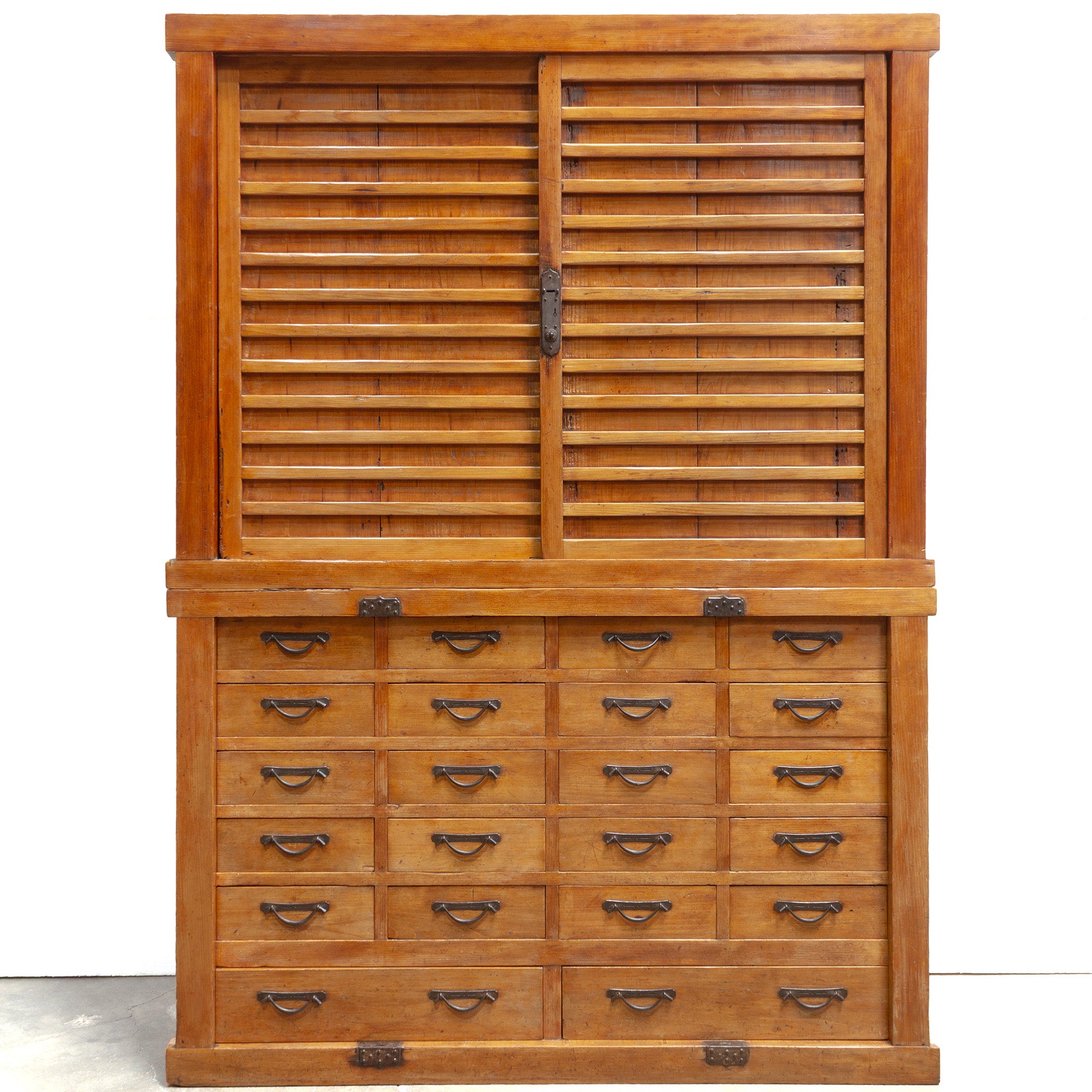 Tall Blonde Cho Dansu | Merchants Inventory Chest | Japanese Antique Cabinet