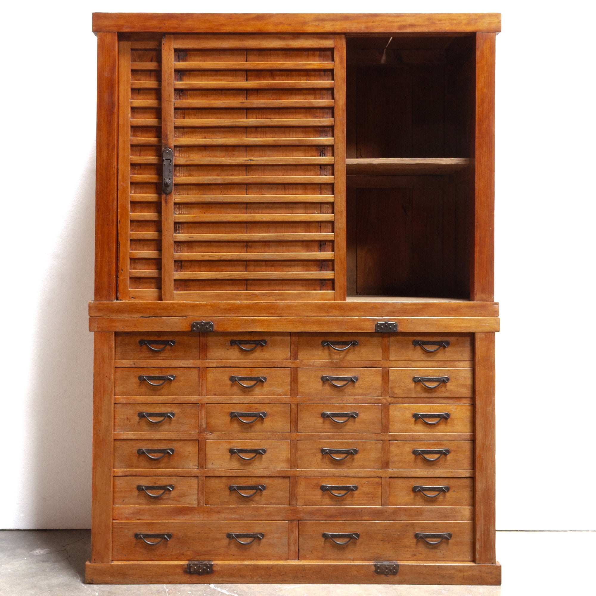 Tall Blonde Cho Dansu | Merchants Inventory Chest | Japanese Antique Cabinet