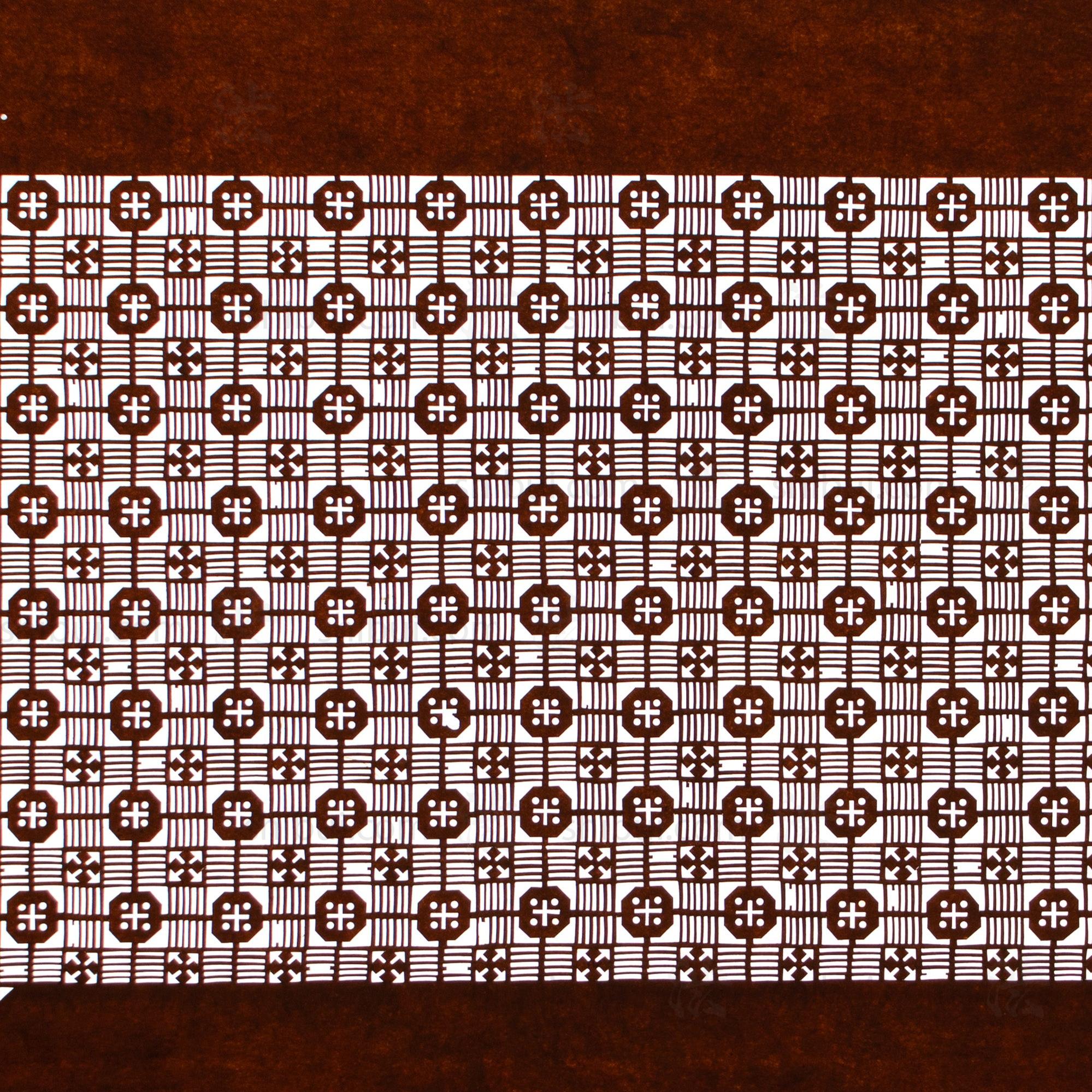 Edo Komon Katagami | Japanese Lacquered Paper Stencil