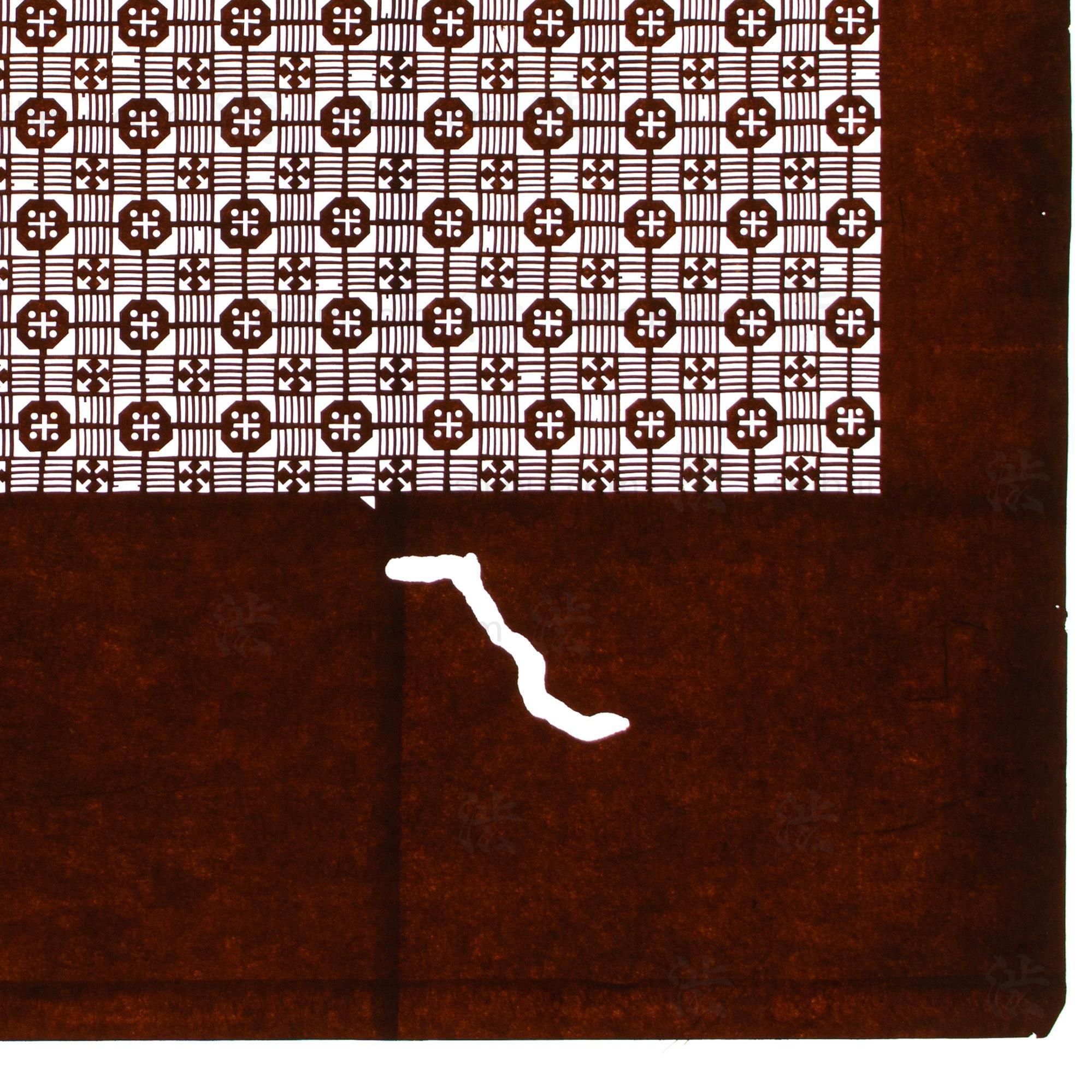 Edo Komon Katagami | Japanese Lacquered Paper Stencil