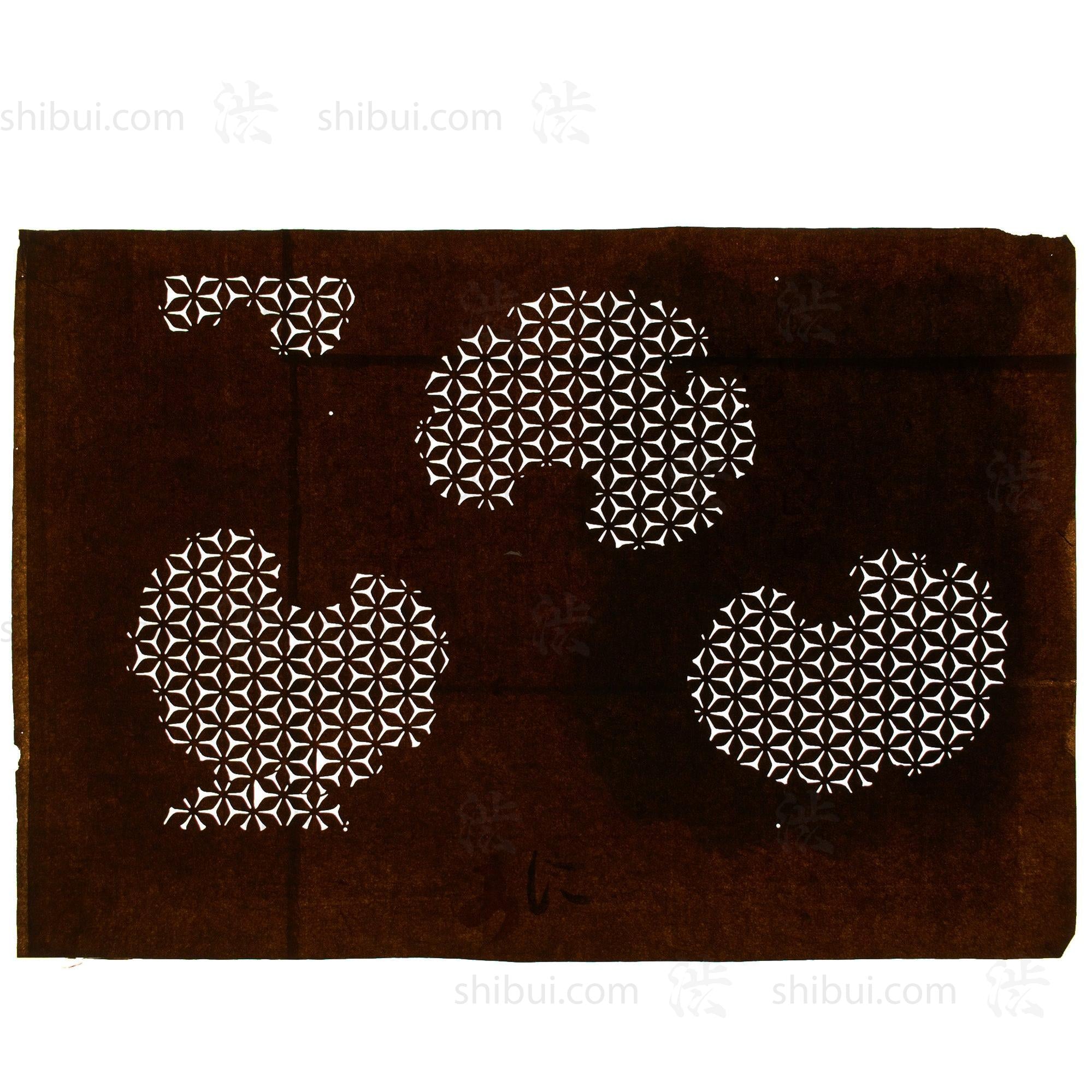 Meiji Katagami | Japanese Lacquered Paper Stencil