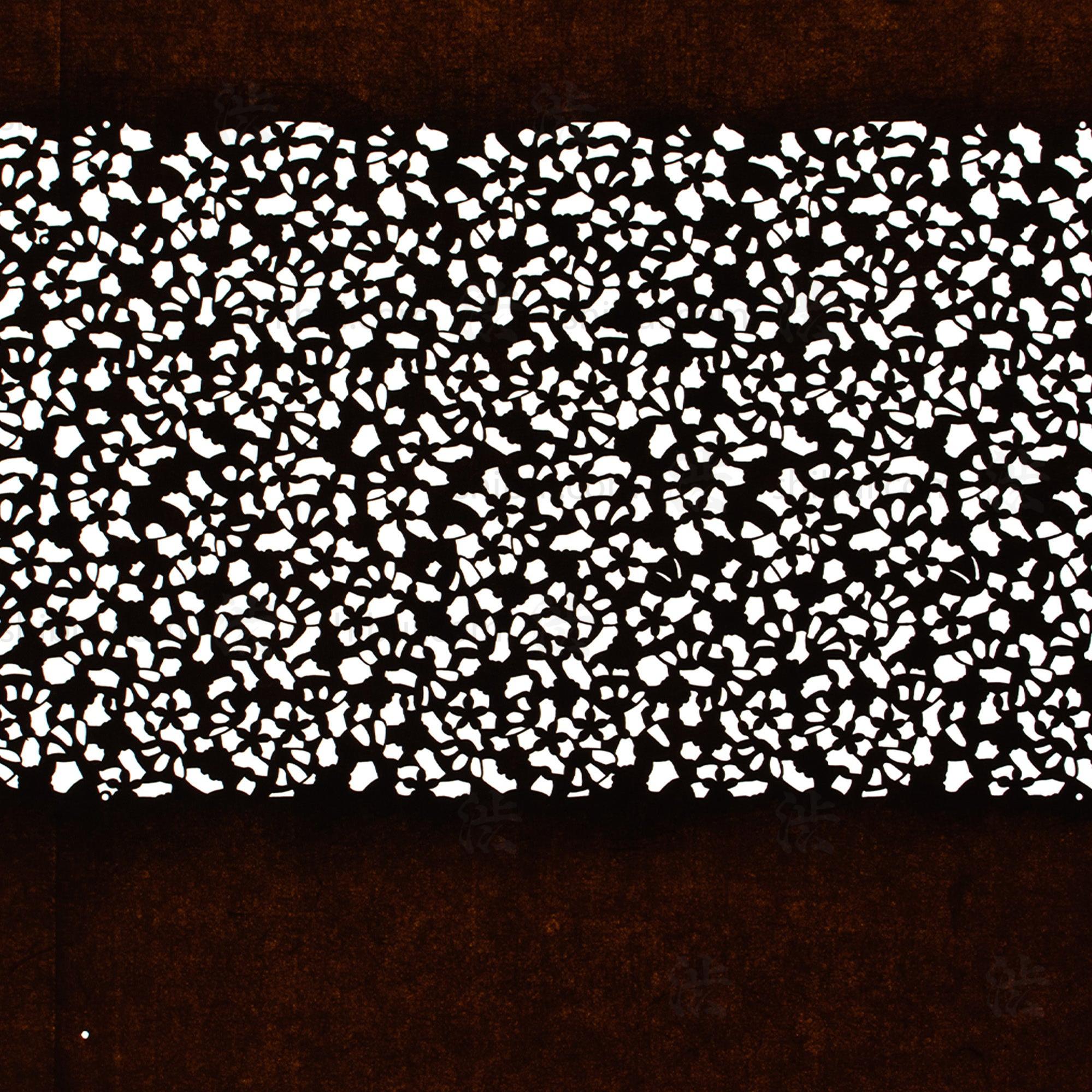 Meiji Katagami | Japanese Lacquered Paper Stencil