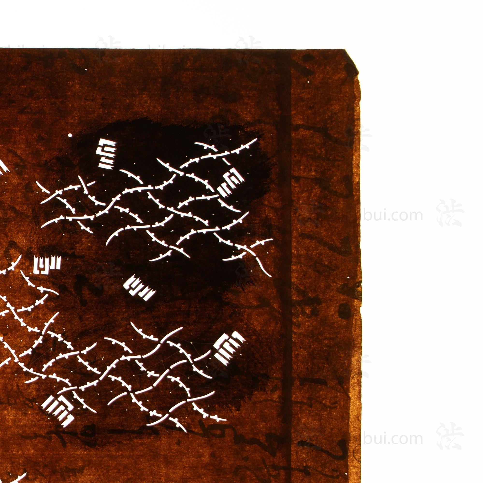 Meiji Katagami | Japanese Lacquered Paper Stencil