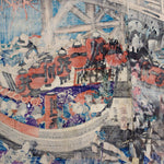 Famous Places at the Eastern Capital: Evening at Ryogoku, 1856 | Japanese Woodblock Print