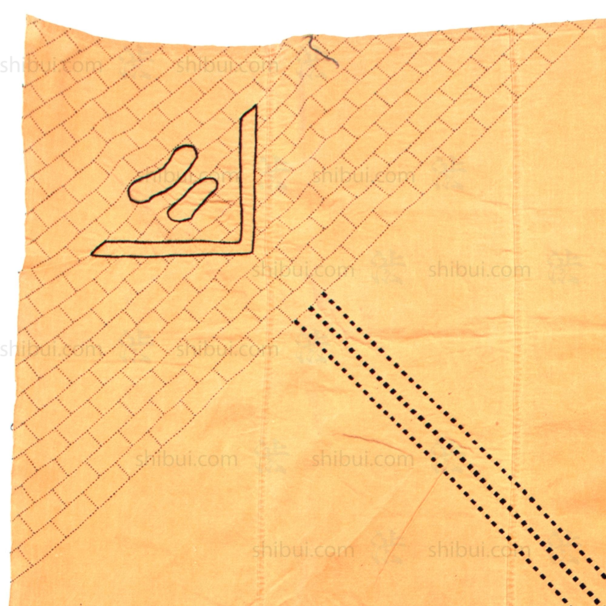 Peach Sashiko Cotton Furoshiki