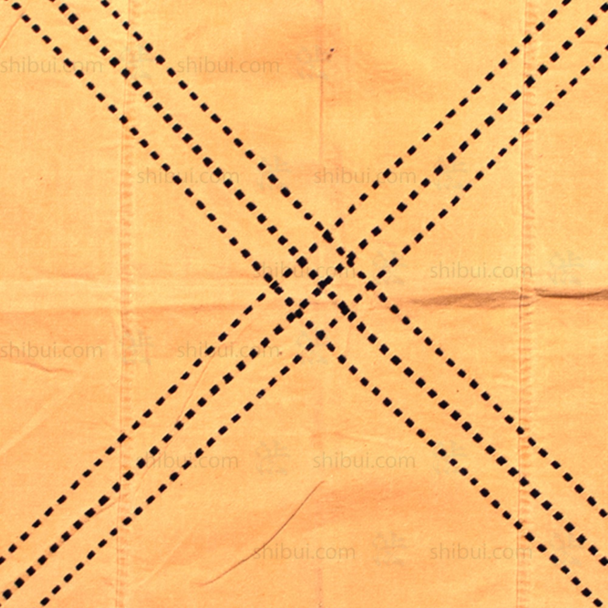 Peach Sashiko Cotton Furoshiki