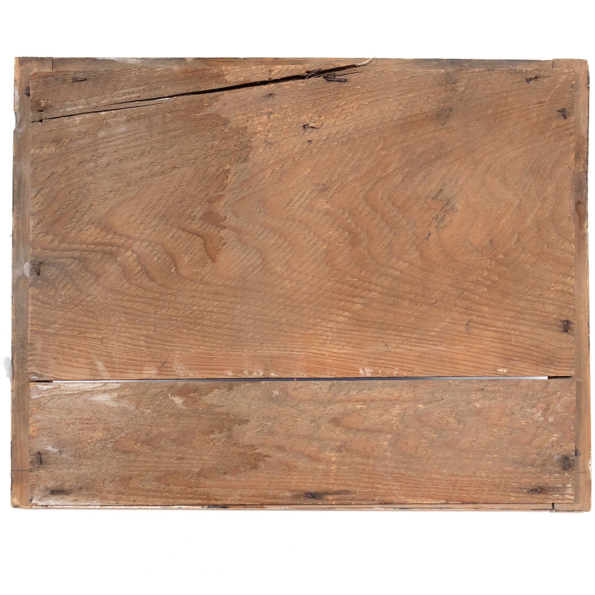 Japanese Antique Hand-painted Ema of a Praying Woman and Peony Flower Curtain