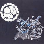 Ivy Mon And Lucky Symbol Indigo Tsutsugaki Furoshiki