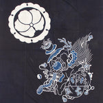 Ivy Mon And Lucky Symbol Indigo Tsutsugaki Furoshiki