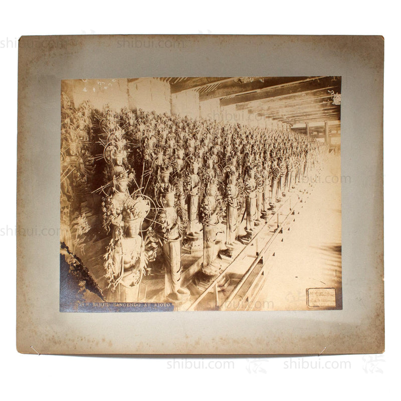 Antique Japanese Albumen Photo of Sanjusangendo | Rengeo-in