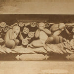 Antique Japanese Albumen Photo of Three Wise Monkeys in Toshogu Temple