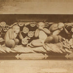 Antique Japanese Albumen Photo of Three Wise Monkeys in Toshogu Temple