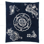 Lucky Symbols Tsutsugaki Furoshiki | Japanese Indigo