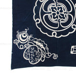 Lucky Symbols Tsutsugaki Furoshiki | Japanese Indigo