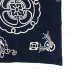 Lucky Symbols Tsutsugaki Furoshiki | Japanese Indigo