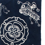 Lucky Symbols Tsutsugaki Furoshiki | Japanese Indigo