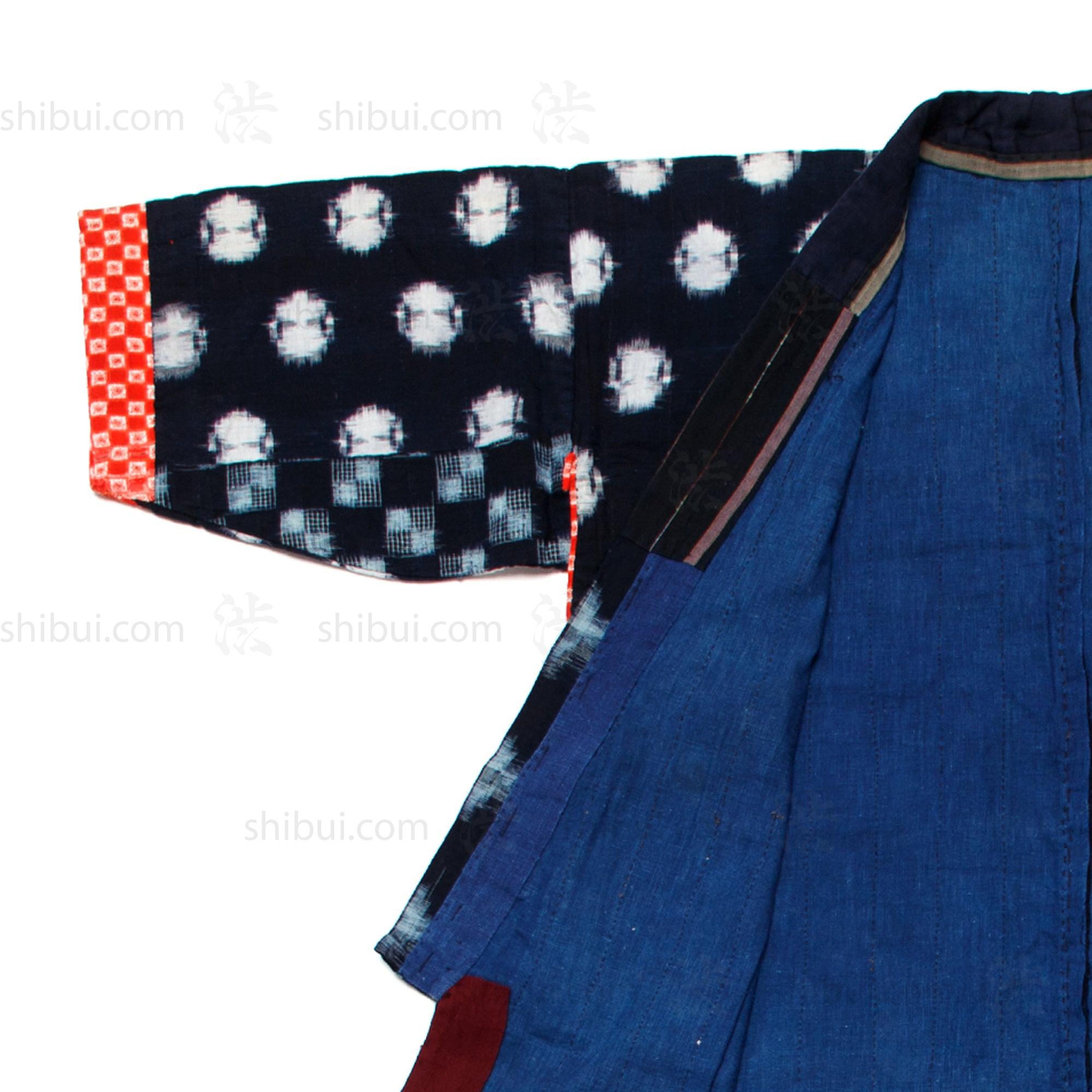 Quilted Indigo Kasuri Kimono