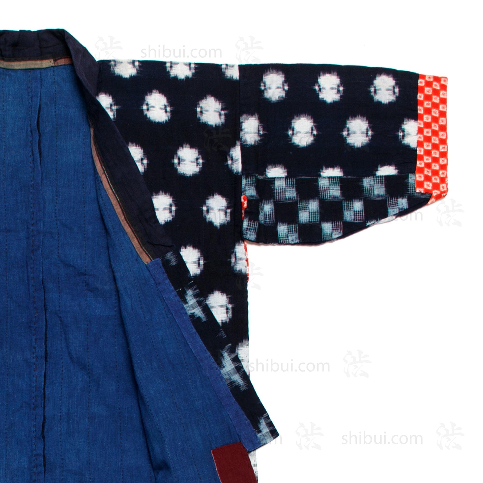 Quilted Indigo Kasuri Kimono