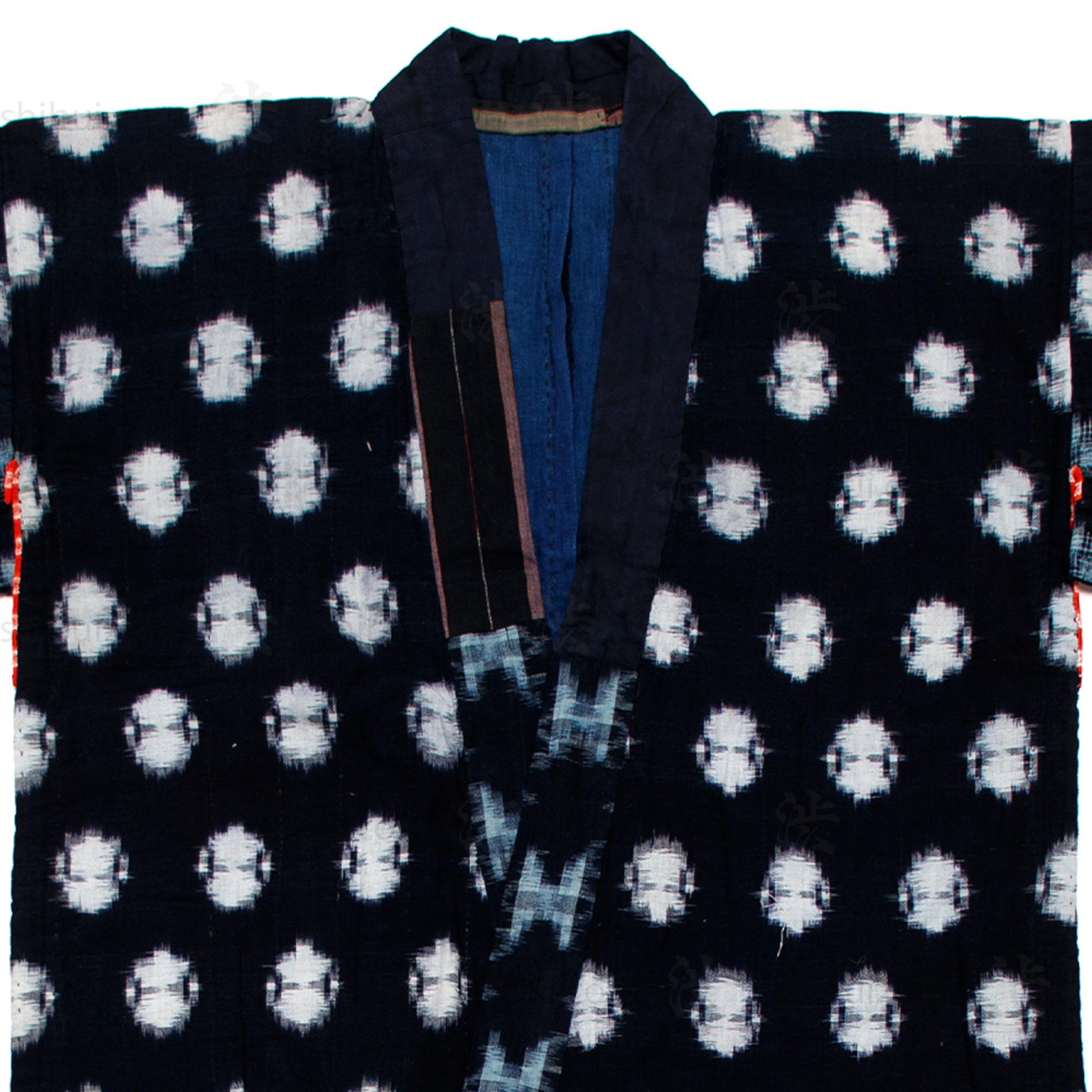 Quilted Indigo Kasuri Kimono