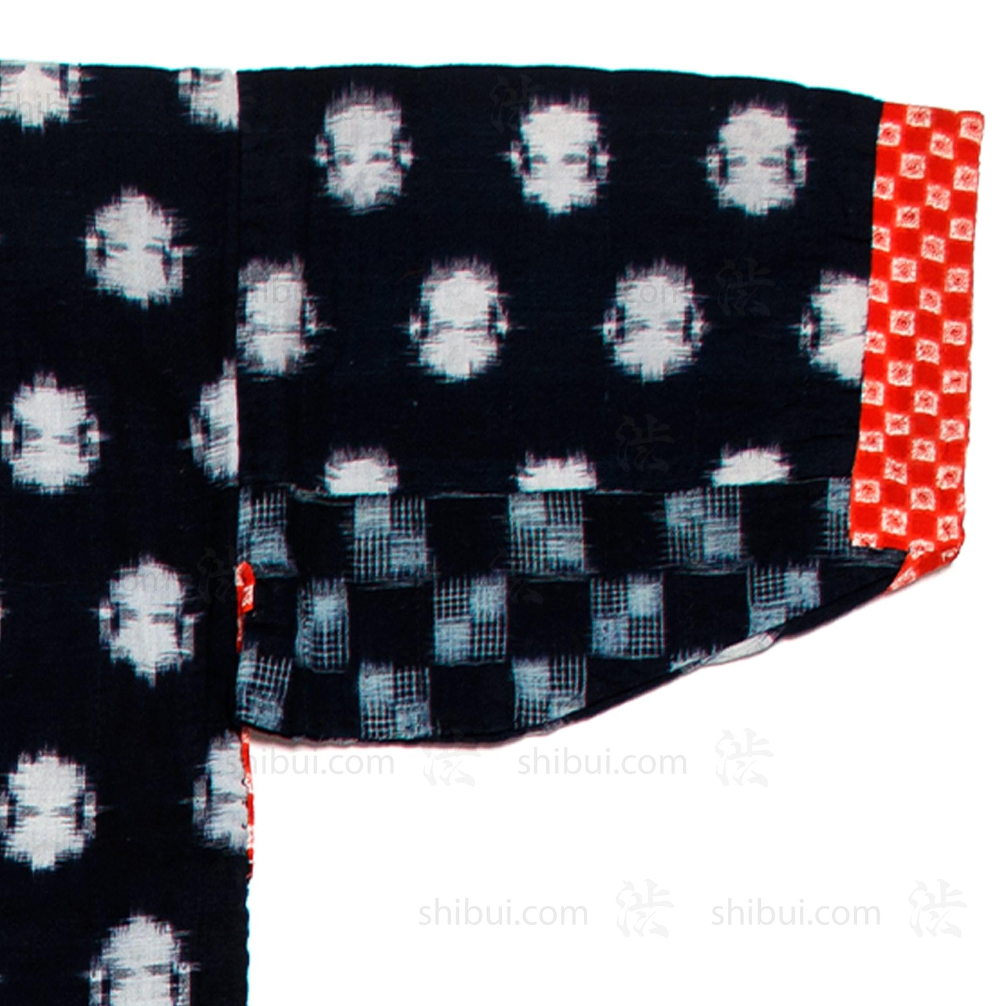 Quilted Indigo Kasuri Kimono